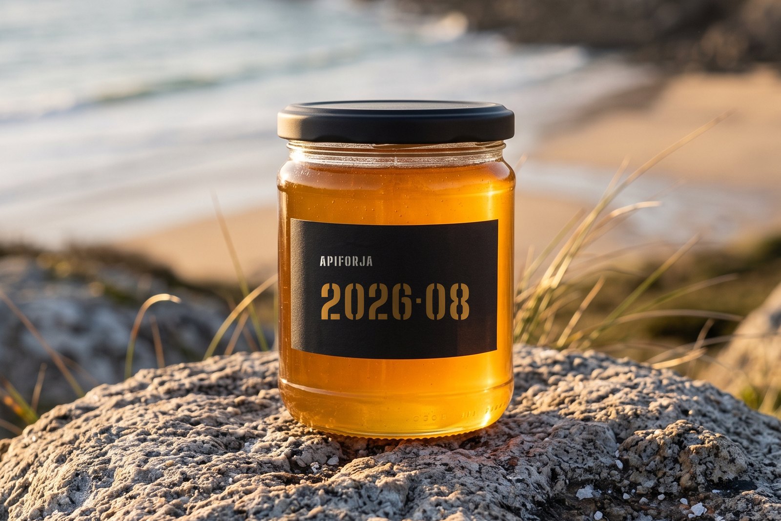 Le pot sur un rocher de granit, en bord de mer (visualisation)