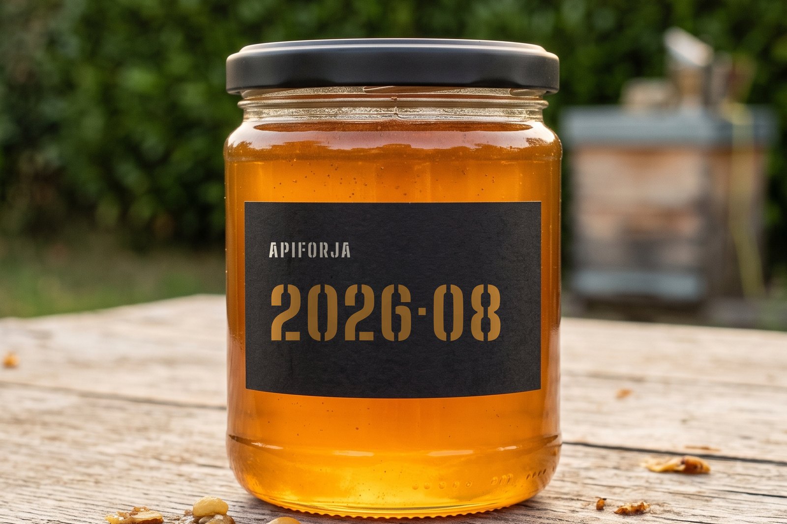Le pot sur le toit d'une ruche (visualisation)